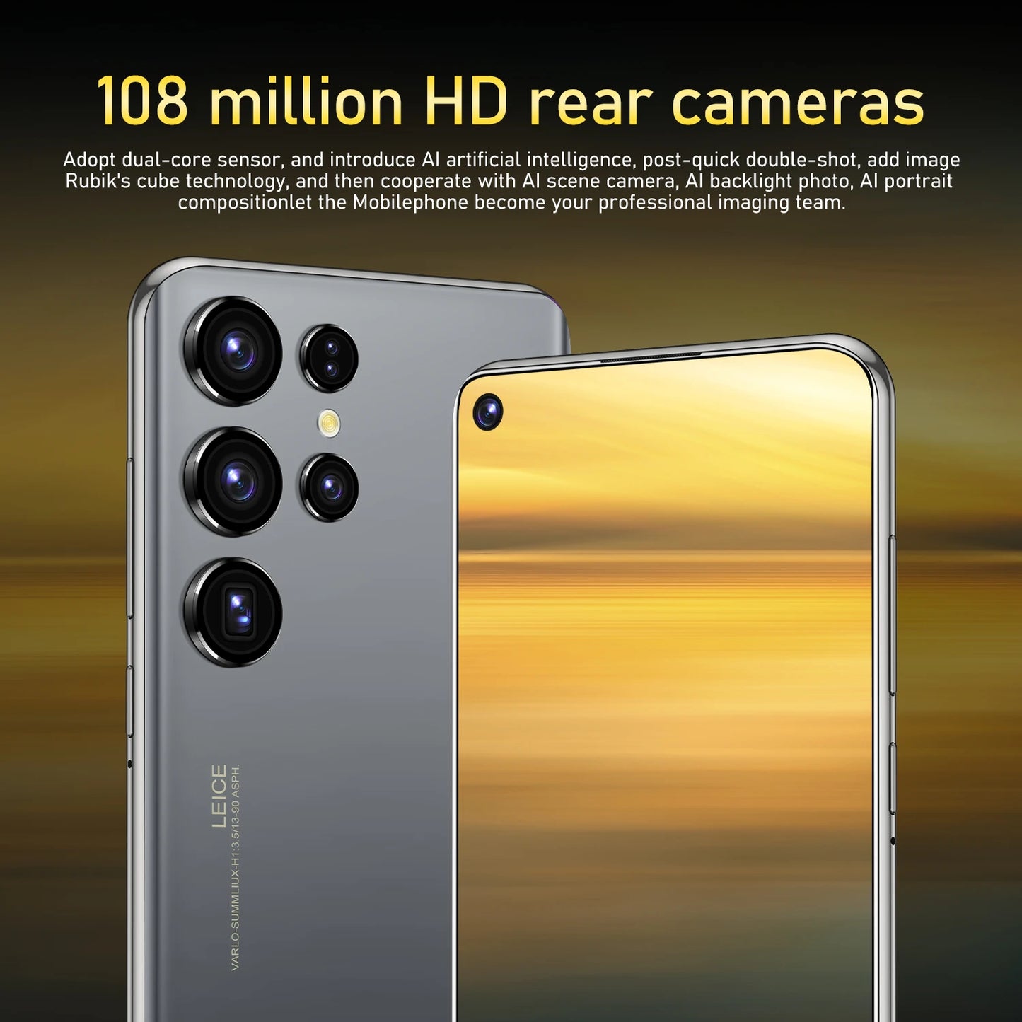New S25 Ultra Smart phone 7.3 inch Full Screen 4G 5G Cell Phone 22TB+2TB 7800mAh Mobile Phone 108MP Cam Global Version Celulares