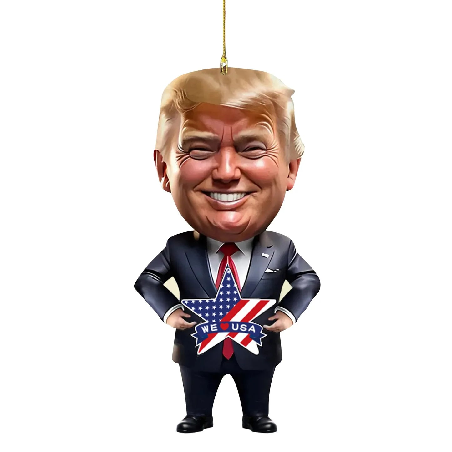 Trump Keep Fighting Bobblehead Trump Merchandise Trump Collectibles-Donald Trump 2024 Gifts for Trump Supporters and Patriotic