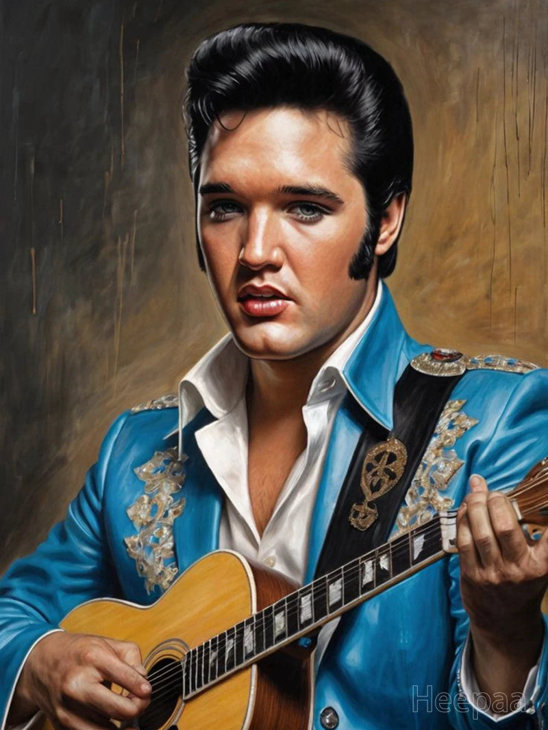 Elvis Portrait 5d Diamond Painting Art King of Rock Singer Full Round Drills Diy Cross Stitch Handmade Gift Mosaic Home Decor