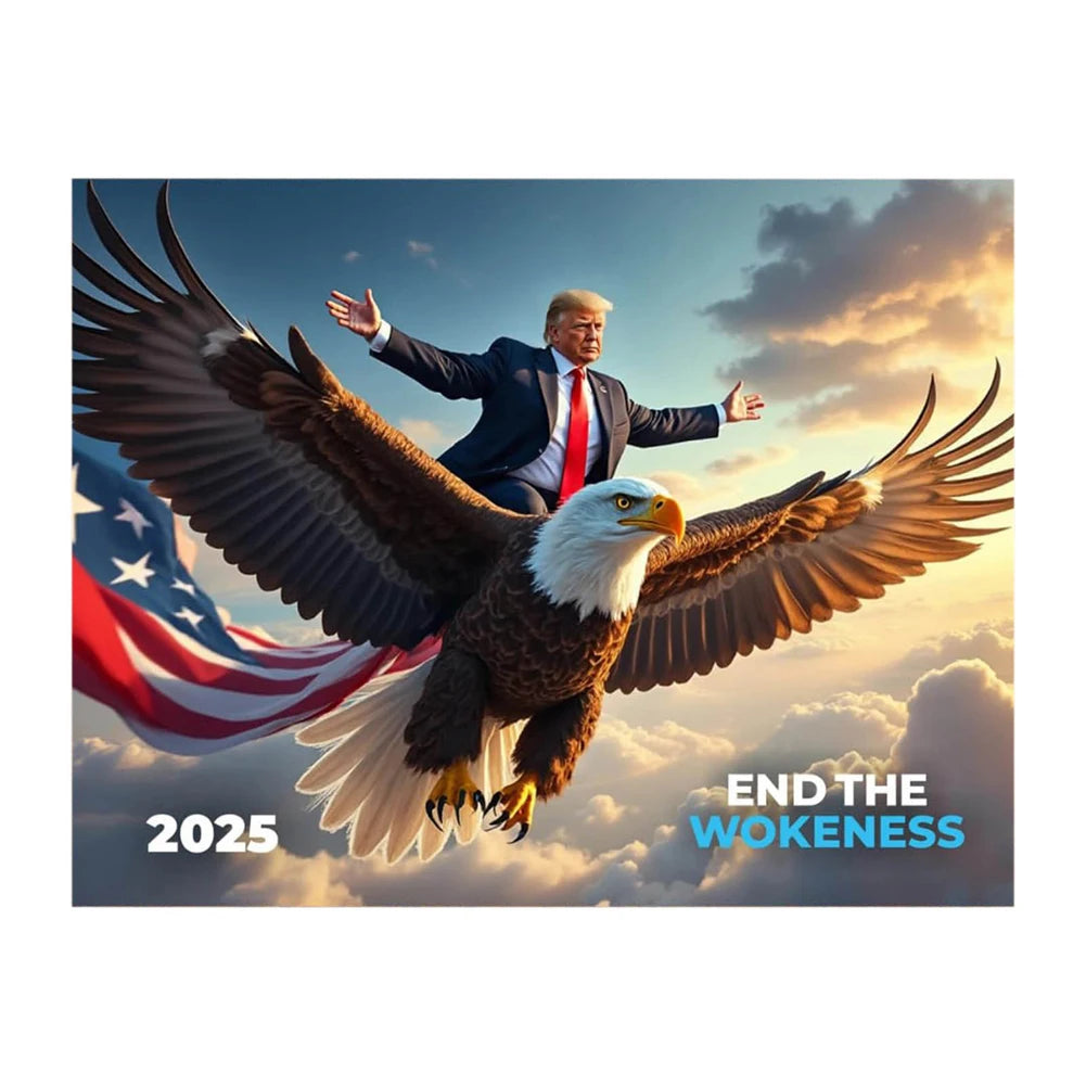 Trump Calendar 2025 Funny Wall Calendar Note Pads Hanging Monthly Calendar Planner for Home Office Gifts